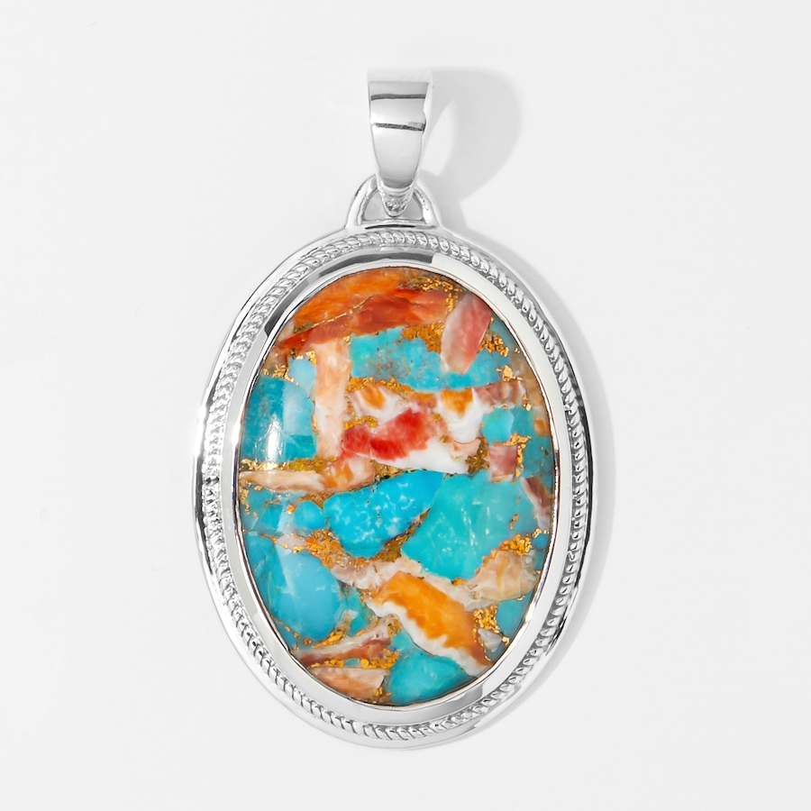 Image 245665_SPOBT.jpg, Product 245-665 / Price $199.88, Himalayan Gems Sterling Silver Gemstone Reverse Pendant from Himalayan Gems on TSC.ca's Jewellery department