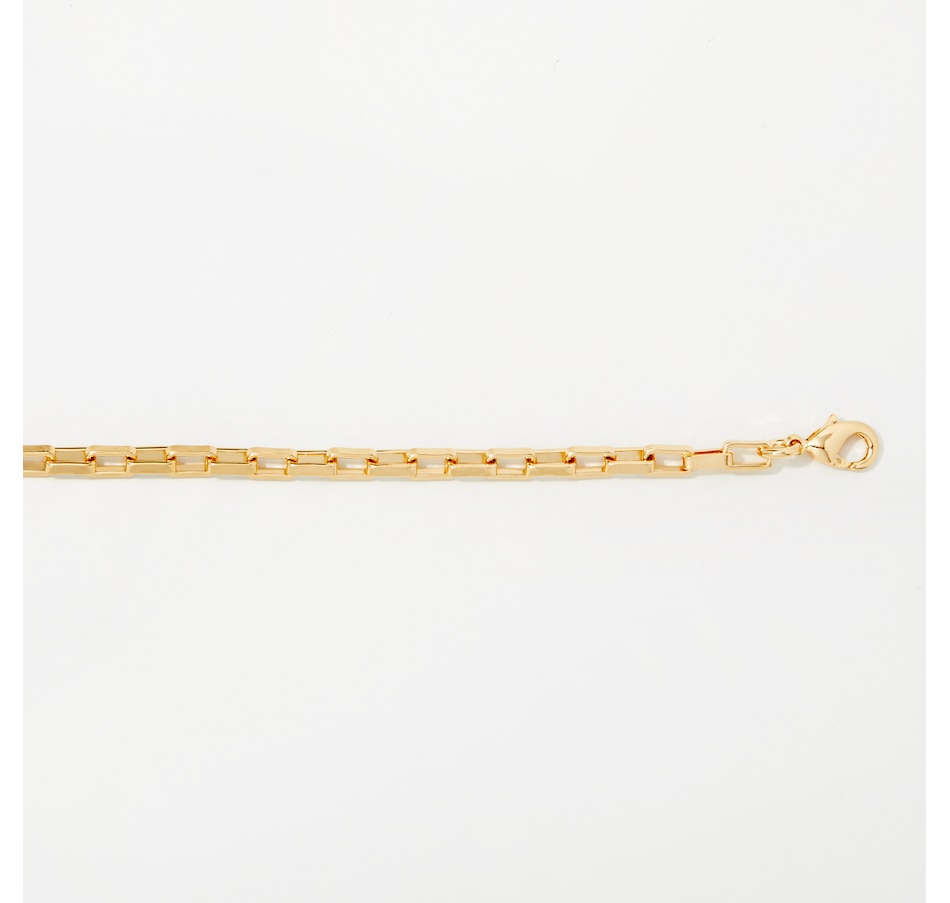 Image 245678_ALTMORE1.jpg, Product 245-678 / Price $49.99, Bronzoro 18K Yellow Gold Plated 5mm Elongated Box Anklet from Bronzoro on TSC.ca's Jewellery department