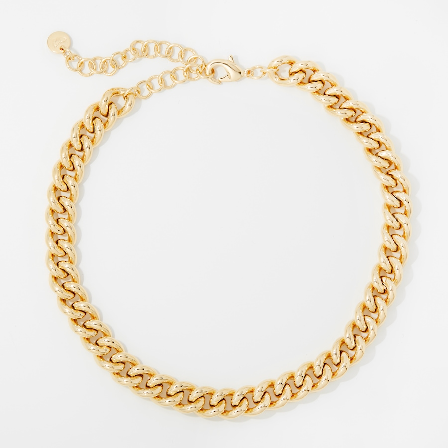 Image 245698.jpg, Product 245-698 / Price $119.99, Bronzoro 18K Yellow Gold Plated Curb Link Adjust Choker from Bronzoro on TSC.ca's Jewellery department
