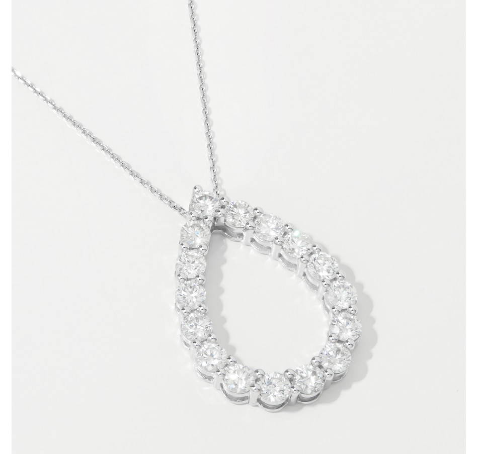 Image 245707.jpg, Product 245-707 / Price $2,699.99, 14K White Gold 2.01ctw Diamond Pear Shape Pendant with Chain from Diamond Show on TSC.ca's Jewellery department