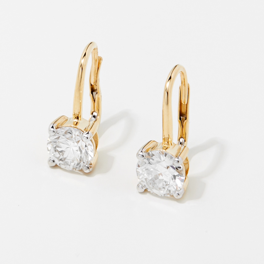 Image 245715_ALTMORE2.jpg, Product 245-715 / Price $1,499.99 - $4,599.99, EVERA Diamonds 14K Gold Diamond Leverback Earrings from Evera Diamonds on TSC.ca's Jewellery department