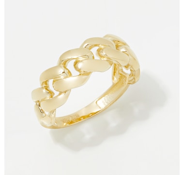 TruGold 10K Gold High Polished Link Ring