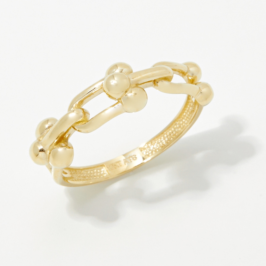 Image 245769.jpg, Product 245-769 / Price $119.33, TruGold 10K Yellow Gold High Polished Hardware Link Ring from TruGold on TSC.ca's Jewellery department