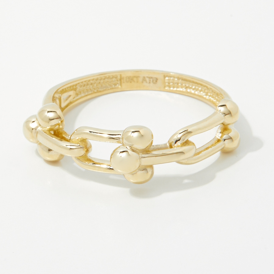 Image 245769_ALTMORE1.jpg, Product 245-769 / Price $119.33, TruGold 10K Yellow Gold High Polished Hardware Link Ring from TruGold on TSC.ca's Jewellery department