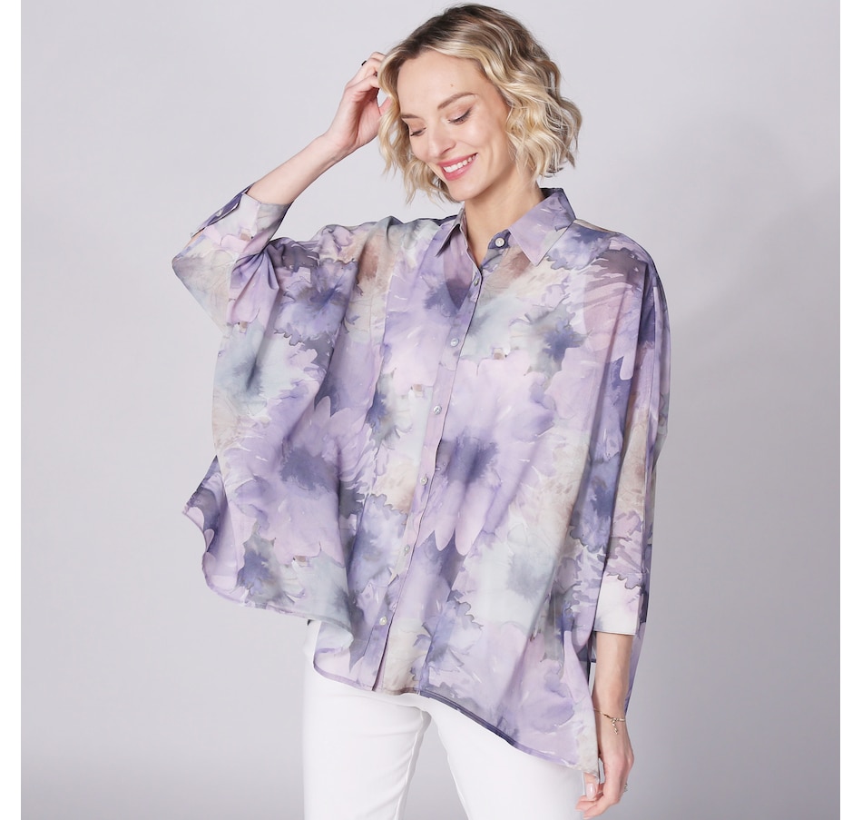 Clothing & Shoes - Tops - Shirts & Blouses - Wynne Style Chiffon ...