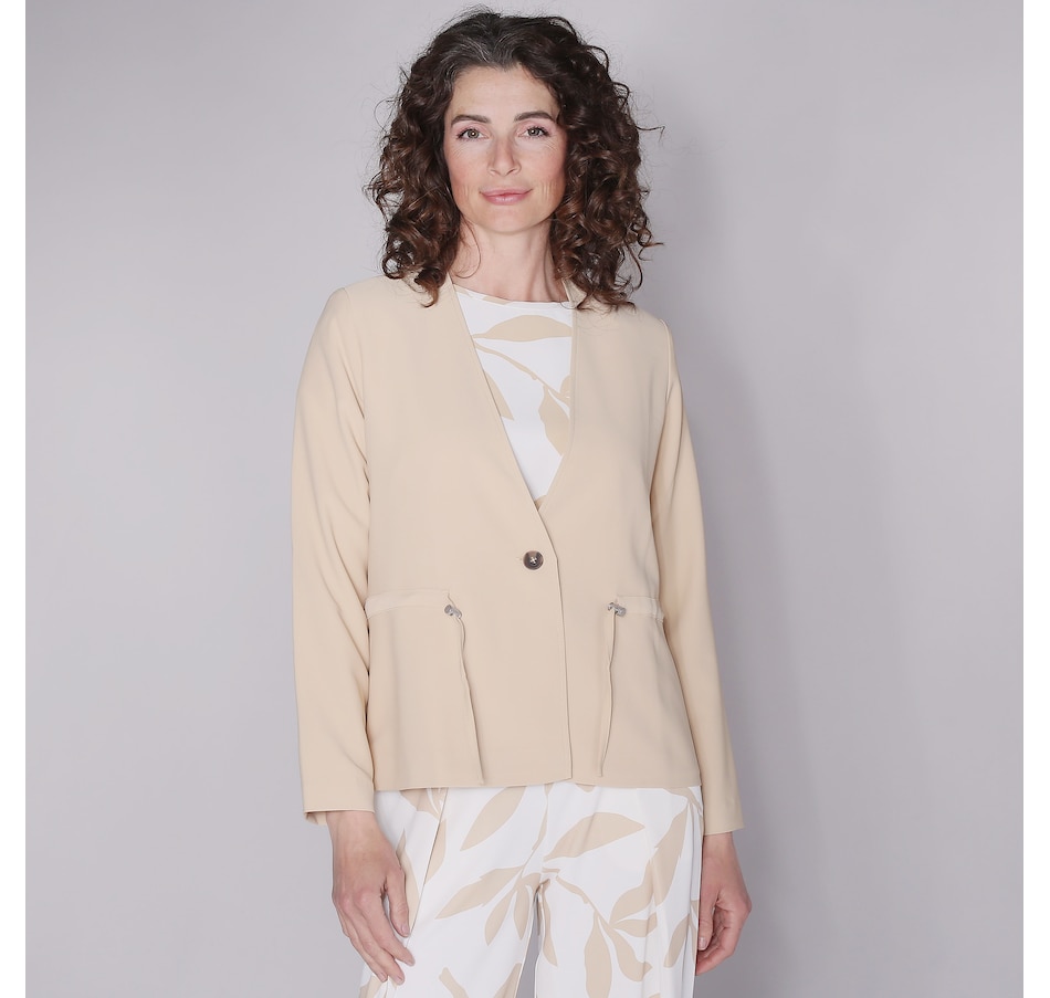 Image 245952_ALM.jpg, Product 245-952 / Price $44.33, Wynne Style Drapey Twill Drawstring Jacket from Wynnelayers on TSC.ca's Fashion department