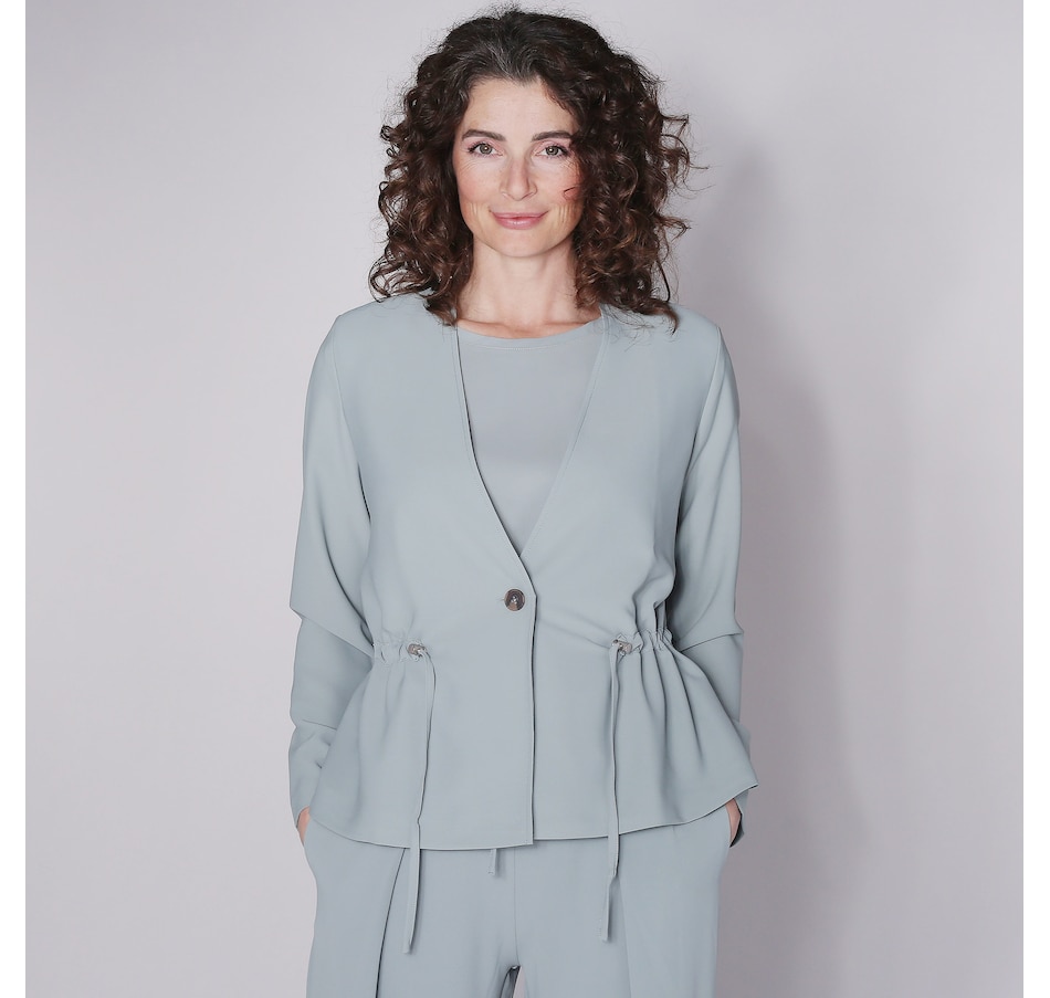 Image 245952_LCHN.jpg, Product 245-952 / Price $44.33, Wynne Style Drapey Twill Drawstring Jacket from Wynnelayers on TSC.ca's Fashion department