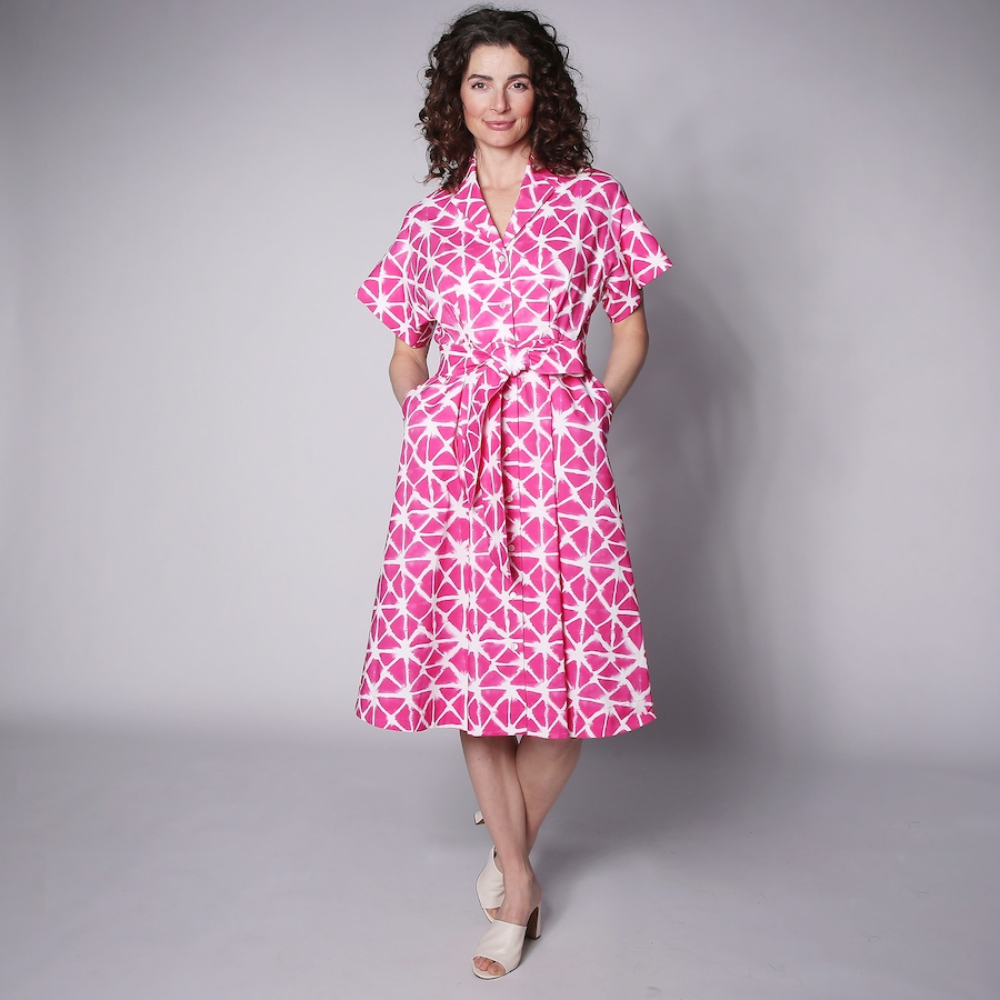 Image 245970_MAG.jpg, Product 245-970 / Price $89.33, N Natori Geo Short Sleeve Shirt Dress from N Natori on TSC.ca's Fashion department