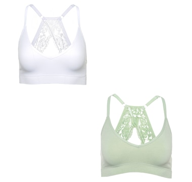 Rhonda Shear 2-Pack AHH Seamless Laceback Closure Bra
