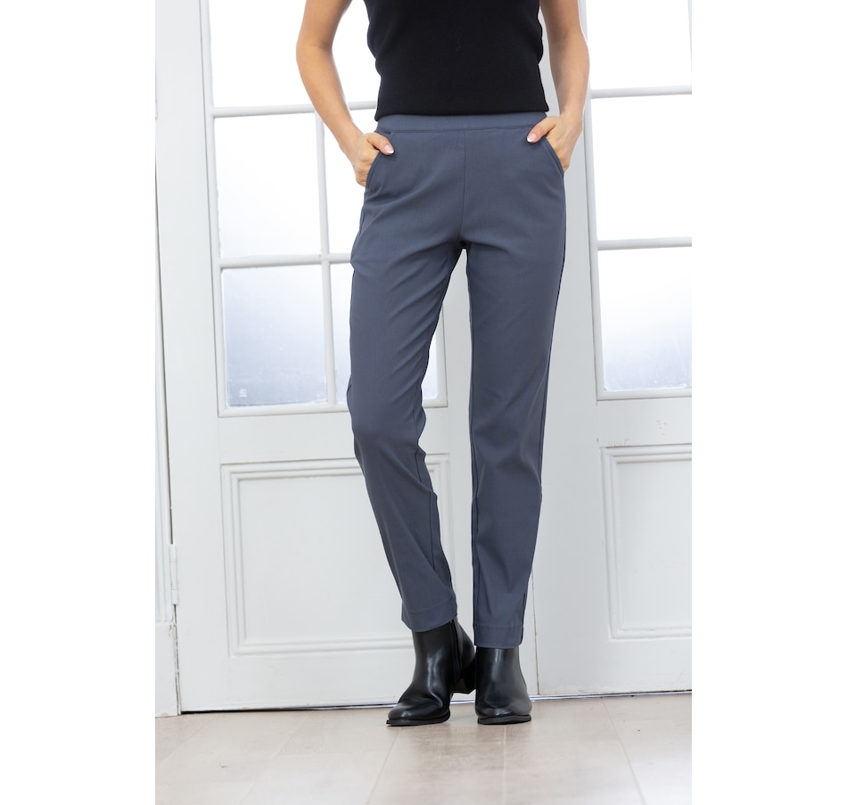 Orange Fashion Village Straight Leg Pull-On Pant