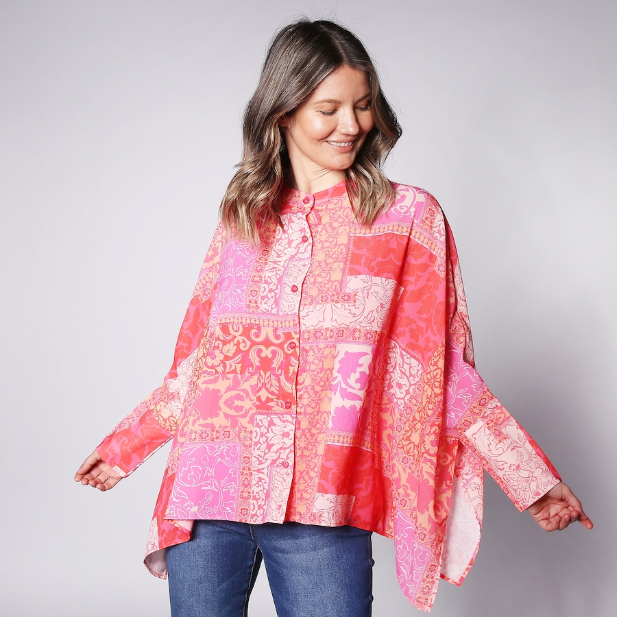 Image 246145_ALTMORE2.jpg, Product 246-145 / Price $29.33, Diane Gilman Button Up Easy Poncho Top from DG2 by Diane Gilman on TSC.ca's Fashion department