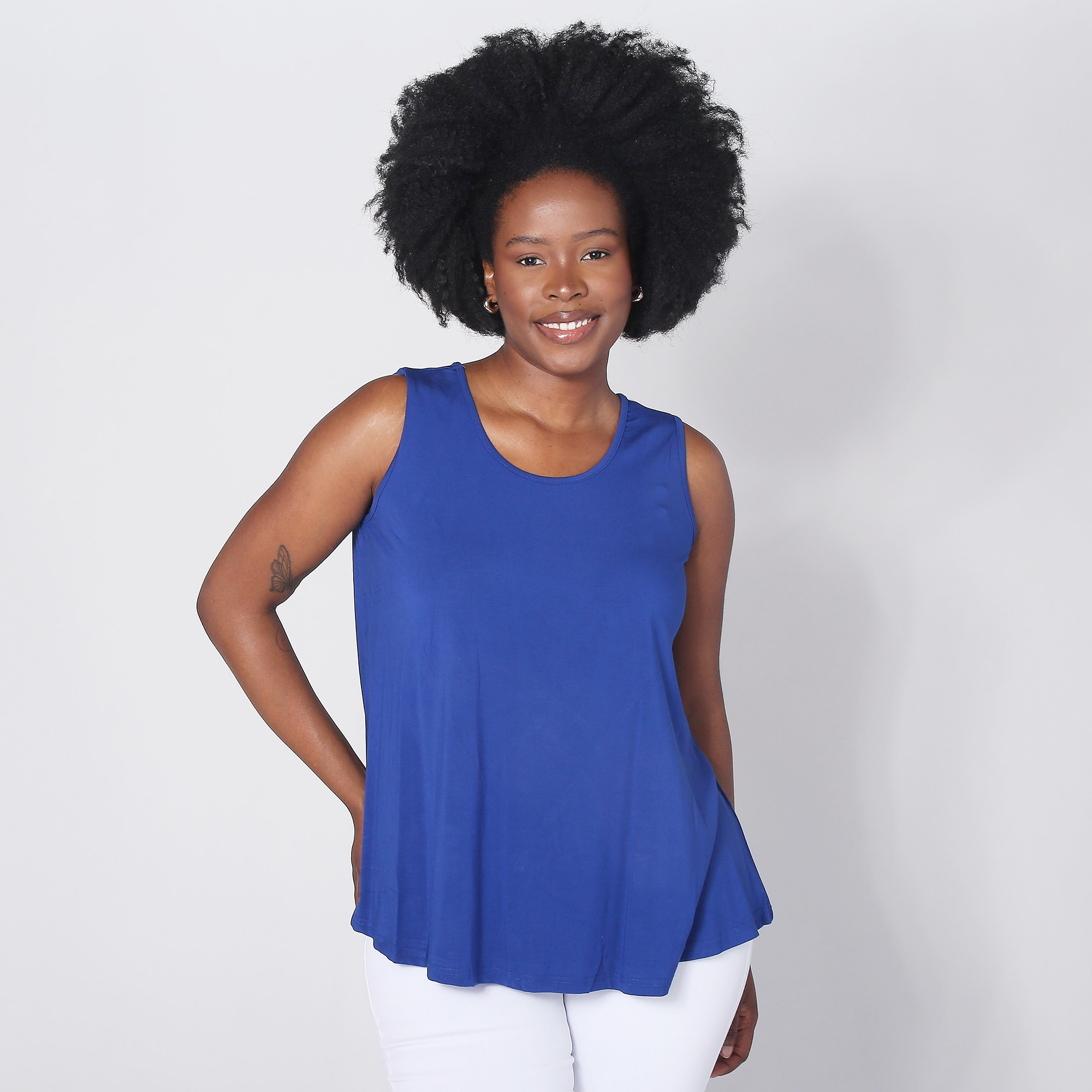Orange Fashion Village Reversible Bamboo Swing Tank - TSC.ca