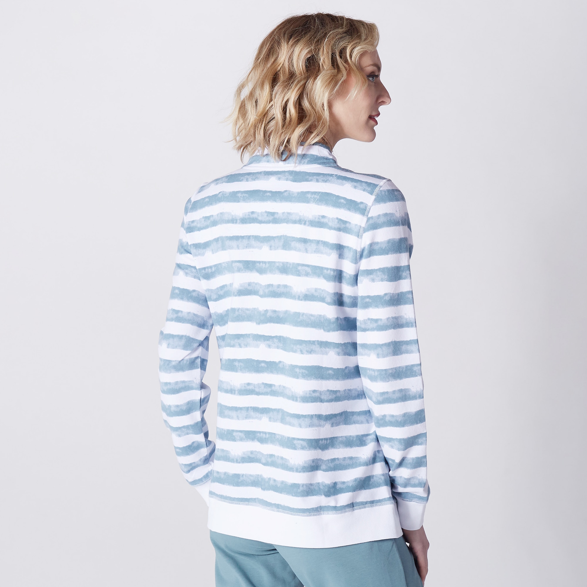 Bellina Striped French Terry Pullover