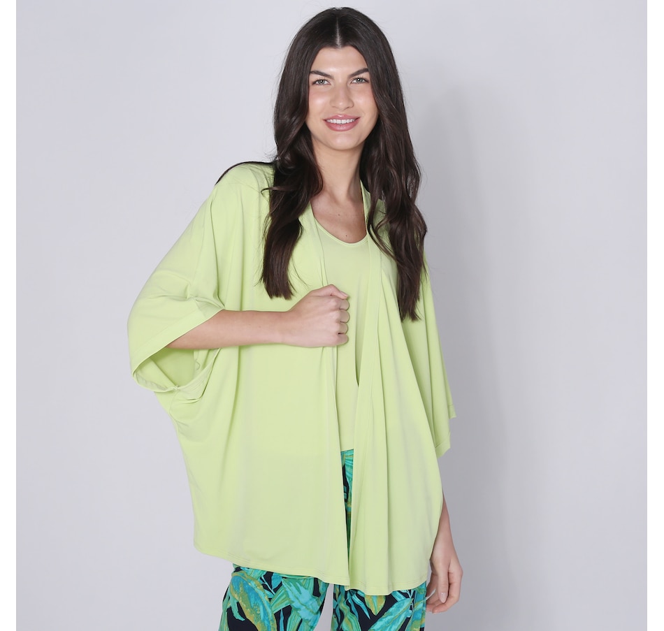 Image 246223_CIR.jpg, Product 246-223 / Price $31.33, Kim & Co. Brazil Knit 3/4 Length Sleeve Caftan Cardigan from Kim & Co. on TSC.ca's Clothing & Shoes department