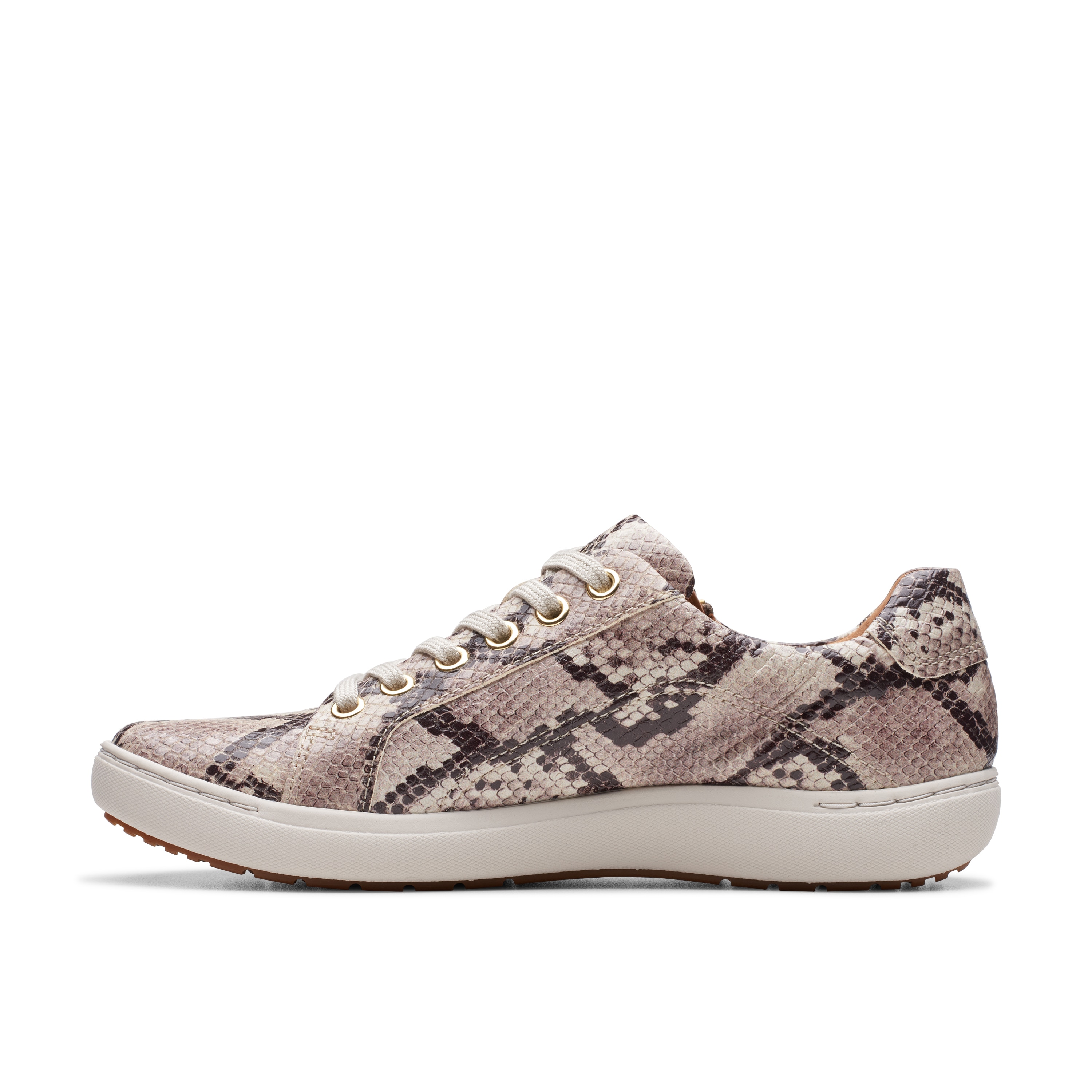 Clarks snakeskin fashion sneakers