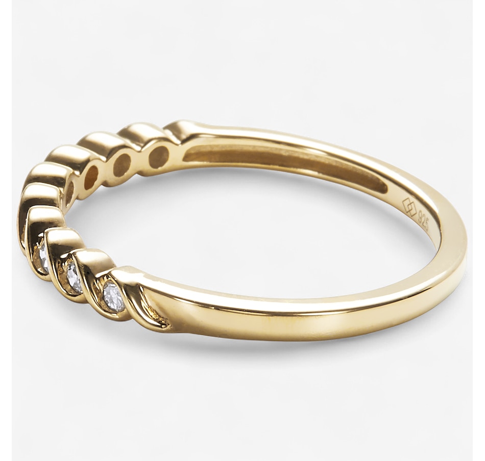 Image 246275_ALTMORE1.jpg, Product 246-275 / Price $119.99, Colours of Diamonds Sterling Silver 0.12 ctw Diamond Band Ring from Colours of Diamonds on TSC.ca's Jewellery department