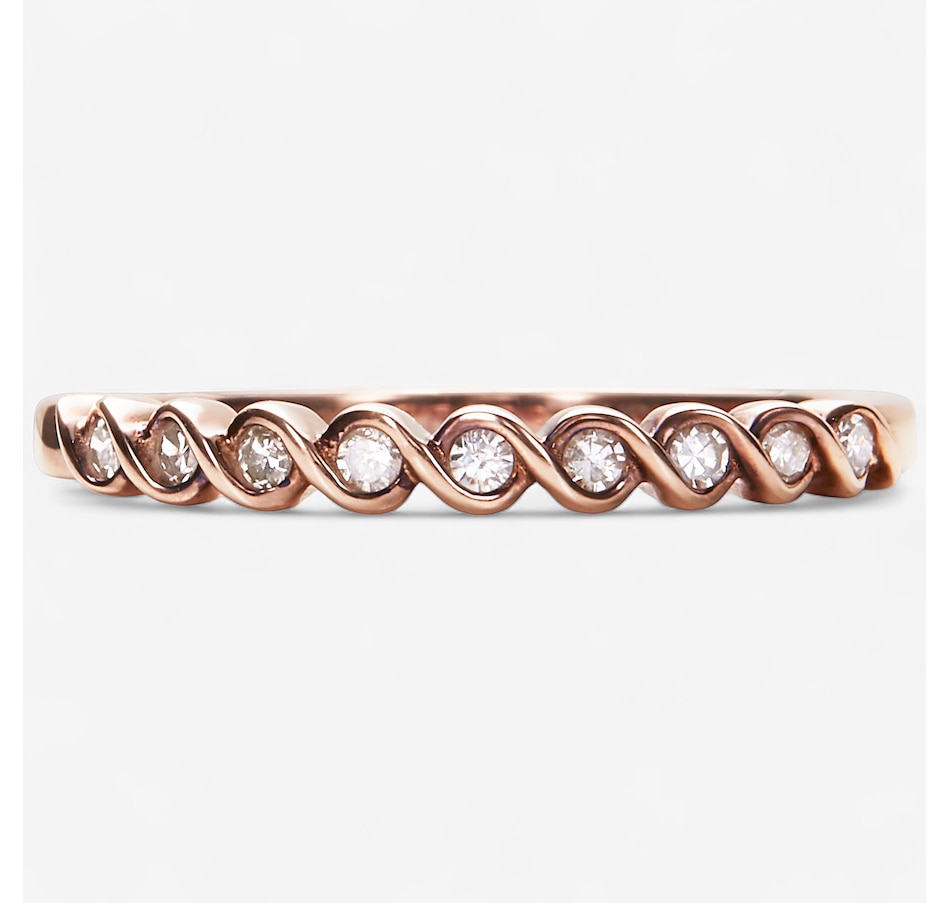 Image 246275_RSGP.jpg, Product 246-275 / Price $119.99, Colours of Diamonds Sterling Silver 0.12 ctw Diamond Band Ring from Colours of Diamonds on TSC.ca's Jewellery department