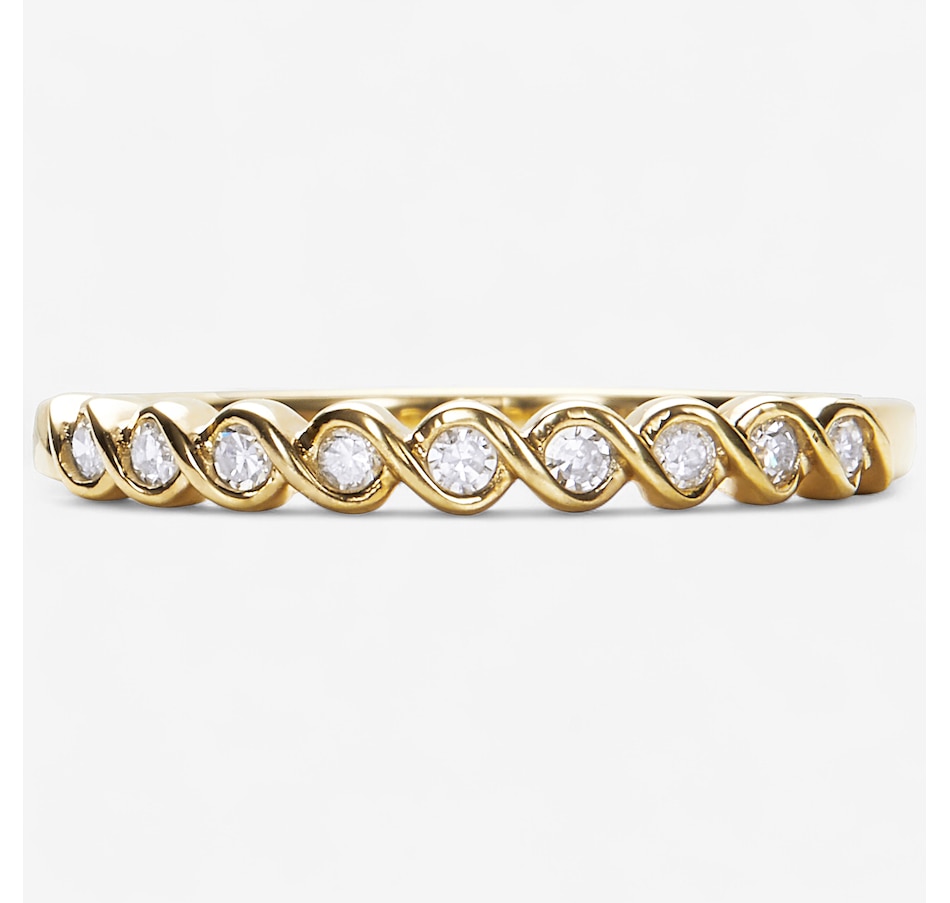 Image 246275_YGP.jpg, Product 246-275 / Price $119.99, Colours of Diamonds Sterling Silver 0.12 ctw Diamond Band Ring from Colours of Diamonds on TSC.ca's Jewellery department