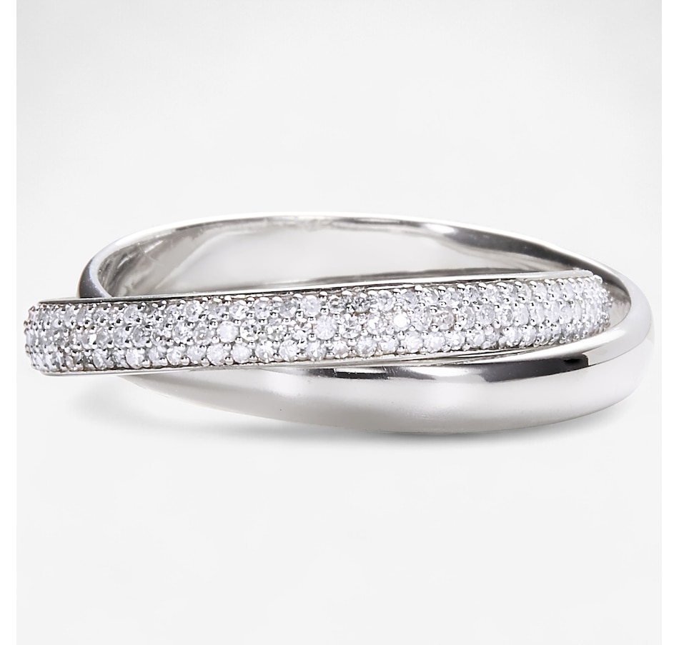 Image 246276_RHOP.jpg, Product 246-276 / Price $249.99, Colours of Diamonds Sterling Silver 0.50 ctw Diamond Band Ring from Colours of Diamonds on TSC.ca's Jewellery department
