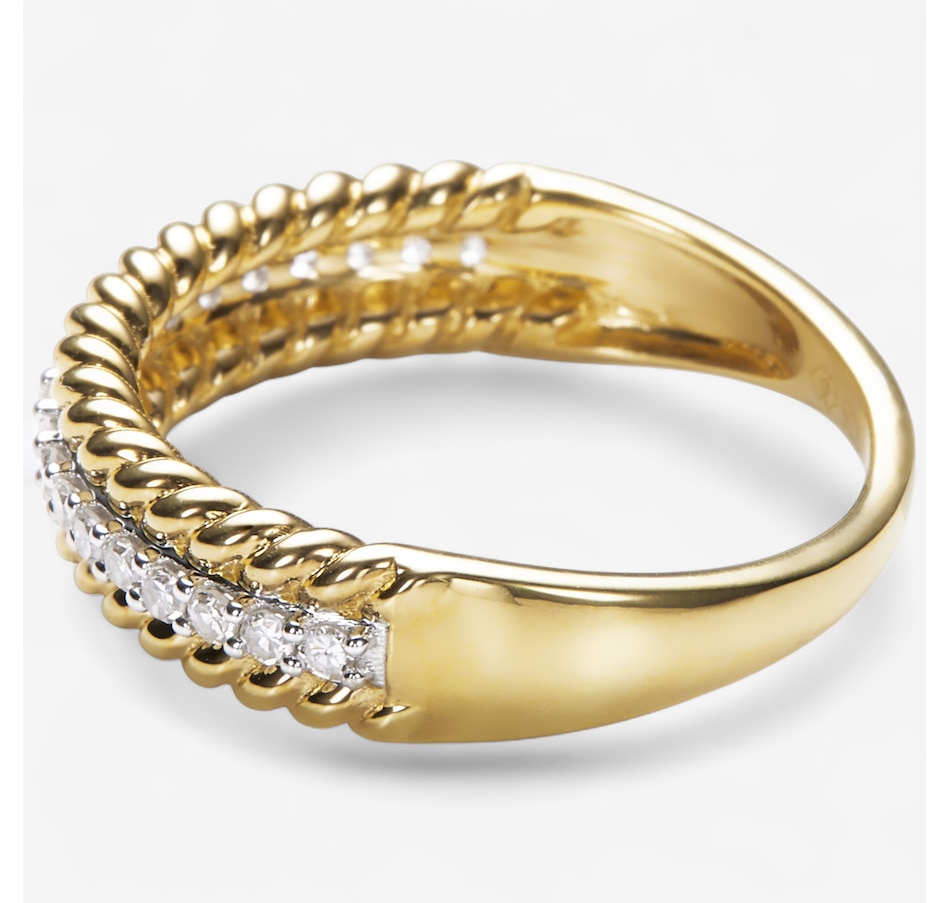 Image 246288_ALTMORE1.jpg, Product 246-288 / Price $229.99, Colours of Diamonds Sterling Silver 0.20 ctw White Diamond Band Ring from Colours of Diamonds on TSC.ca's Jewellery department