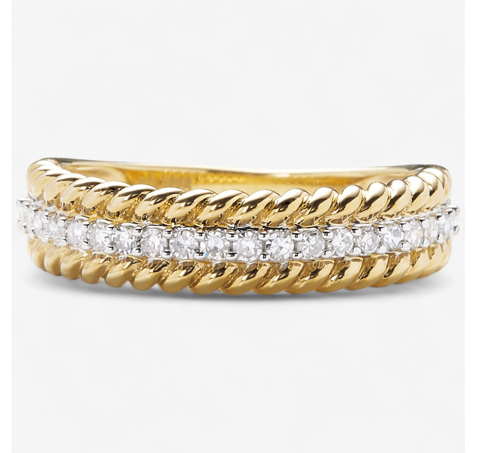 Image 246288_YGP.jpg, Product 246-288 / Price $229.99, Colours of Diamonds Sterling Silver 0.20 ctw White Diamond Band Ring from Colours of Diamonds on TSC.ca's Jewellery department