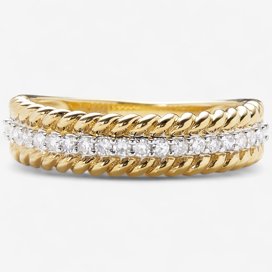 Image 246288_YGP.jpg, Product 246-288 / Price $199.88, Colours of Diamonds Sterling Silver 0.20 ctw White Diamond Band Ring from Colours of Diamonds on TSC.ca's Jewellery department