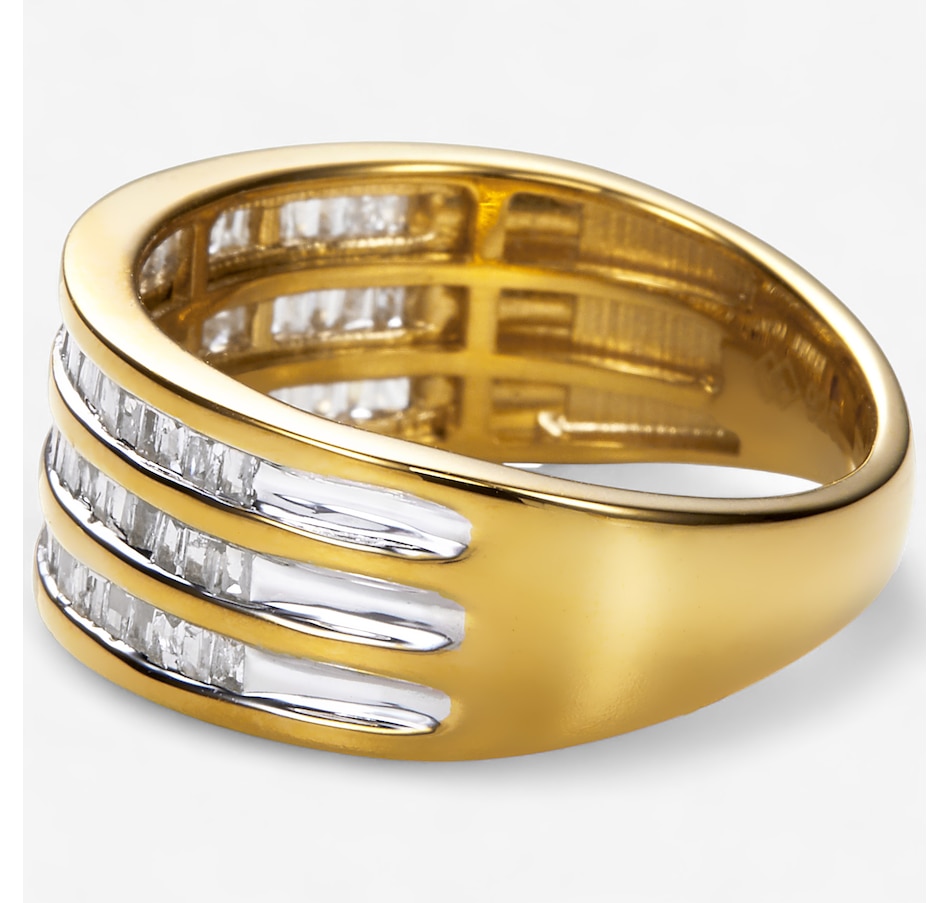 Image 246290_ALTMORE1.jpg, Product 246-290 / Price $249.99, Colours of Diamonds Sterling Silver 0.50 ctw White Diamond Triple Row Band Ring from Colours of Diamonds on TSC.ca's Jewellery department