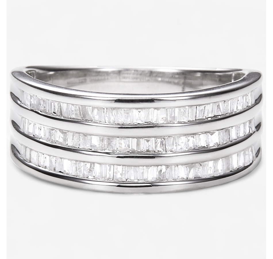 Image 246290_RHOP.jpg, Product 246-290 / Price $249.99, Colours of Diamonds Sterling Silver 0.50 ctw White Diamond Triple Row Band Ring from Colours of Diamonds on TSC.ca's Jewellery department