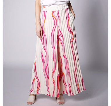 Jhoan Sebastian Grey Satin Pleated Pant