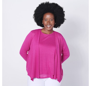 Kim & Co. Linen Look Knit Most Wanted Bolero 