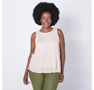 Kim & Co. Linen Look Knit Cutest Top