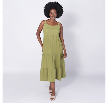 Kim & Co. Stretch Crinkle Breezy Summer Dress