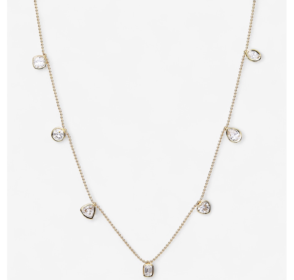 Image 246347_YGL.jpg, Product 246-347 / Price $2,399.99, EVERA Diamonds 14K Gold 2.00 ctw Multi Shape Diamond Station Necklace from Evera Diamonds on TSC.ca's Jewellery department