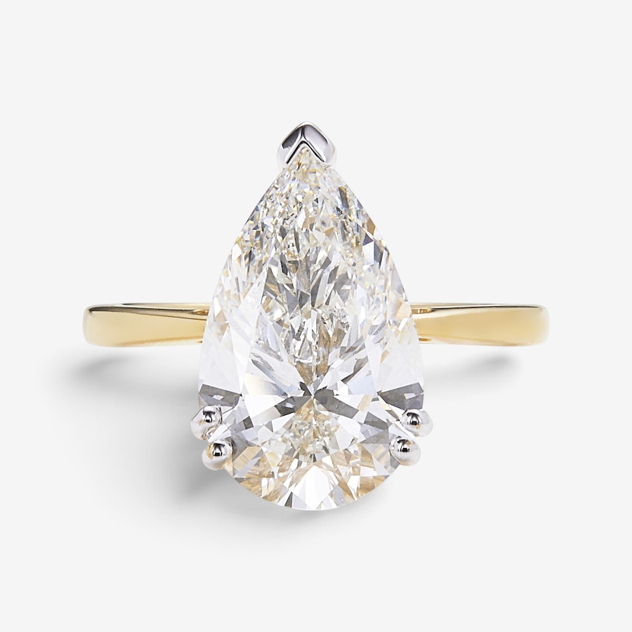 Image 246350_YGL.jpg, Product 246-350 / Price $3,999.33, EVERA Diamonds 14K Gold 5.00 ctw Pear-Shaped Diamond Ring from Evera Diamonds on TSC.ca's Jewellery department