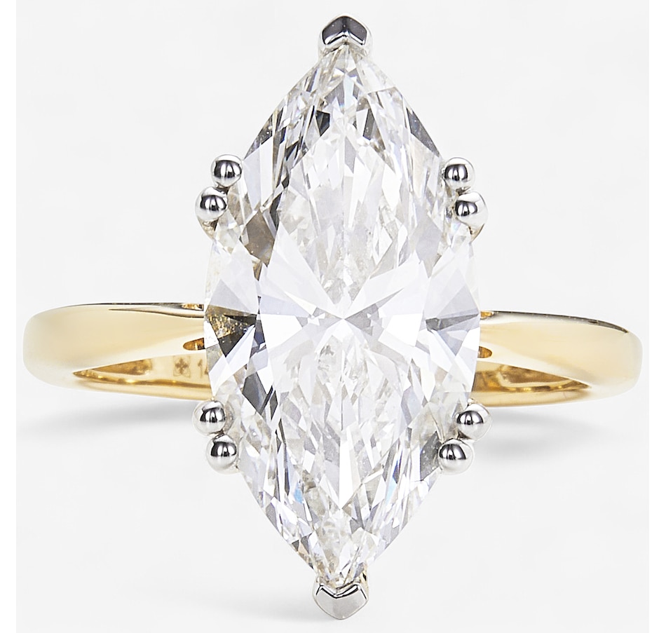 Image 246351_YGL.jpg, Product 246-351 / Price $5,799.99, EVERA Diamonds 14K Gold 5.00 ctw Marquise-Shaped Diamond Ring from Evera Diamonds on TSC.ca's Jewellery department