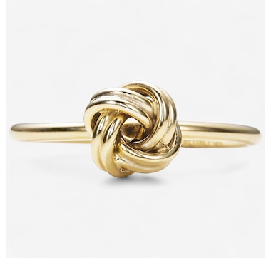 TruGold 10K Yellow Gold Love Knot Ring