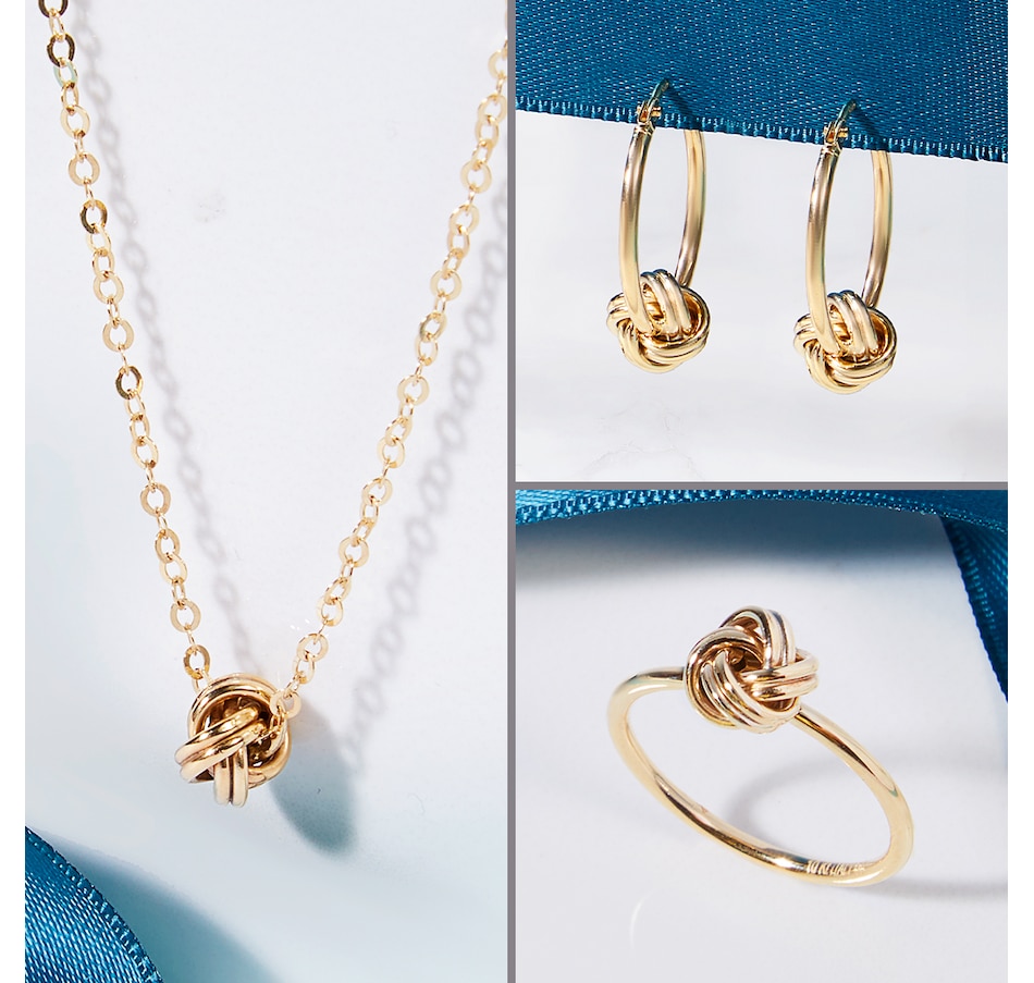 Image 246354_ALTMORE100.jpg, Product 246-354 / Price $359.99, TruGold 10K Yellow Gold Love Knot Pendant Necklace from TruGold on TSC.ca's Jewellery department