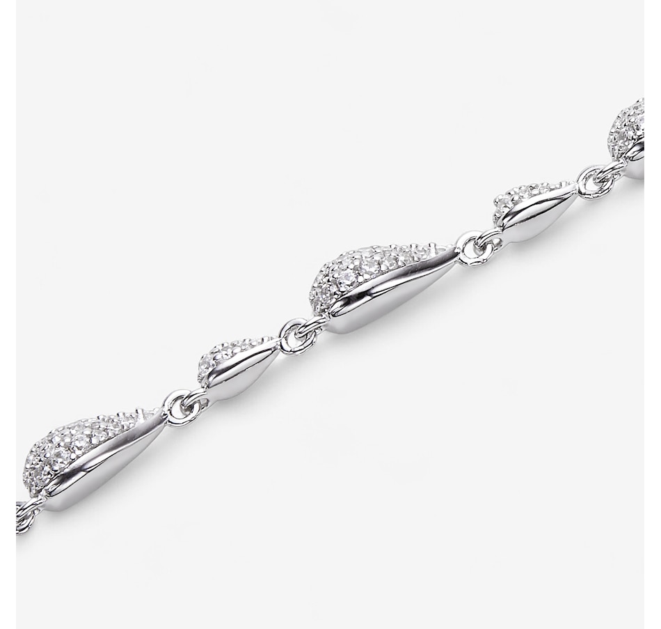 Image 246359_ALTMORE1.jpg, Product 246-359 / Price $119.99, Sterling Silver Diamonelle Tear Drop Station Bracelet from Diamonelle on TSC.ca's Jewellery department