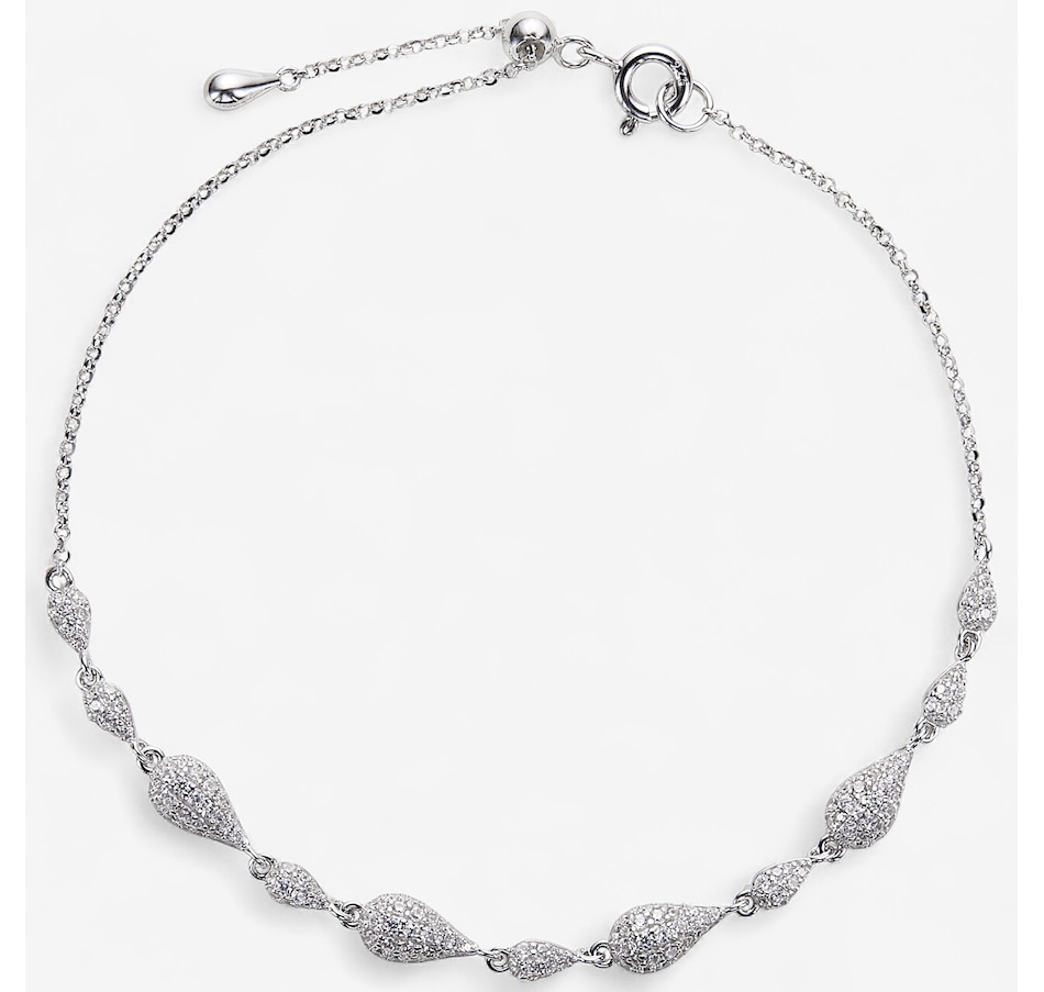 Image 246359_RHOP.jpg, Product 246-359 / Price $119.99, Sterling Silver Diamonelle Tear Drop Station Bracelet from Diamonelle on TSC.ca's Jewellery department