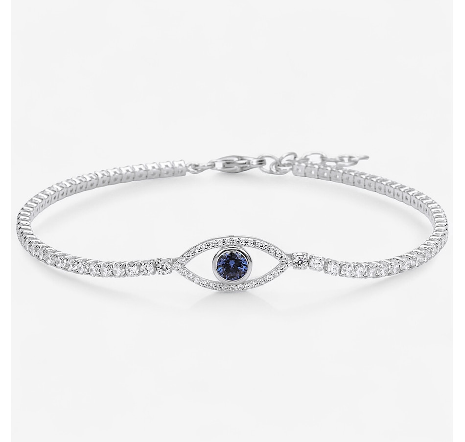 Image 246369_RHOP.jpg, Product 246-369 / Price $99.99, Diamonelle Sterling Silver Evil Eye Diamonelle Bracelet from Diamonelle on TSC.ca's Jewellery department