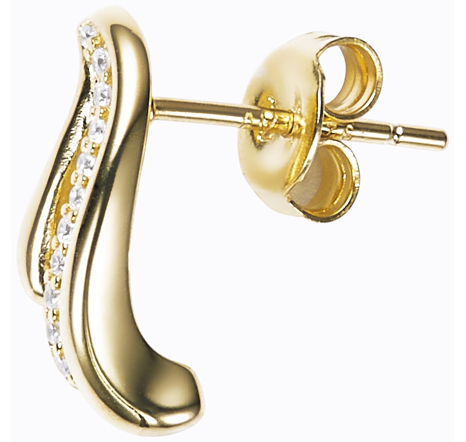 Image 246370_ALTMORE1.jpg, Product 246-370 / Price $49.99, Diamonelle Sterling Silver Wavy Diamonelle Stud Earrings from Diamonelle on TSC.ca's Jewellery department