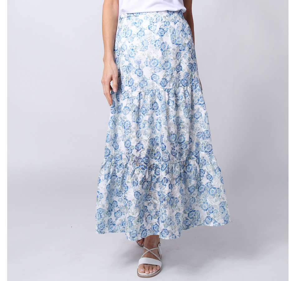 Image 246510_BLF.jpg, Product 246-510 / Price $34.33, Modern Identity Novelty Lace Detail Flowy Skirt from Modern Identity on TSC.ca's Fashion department