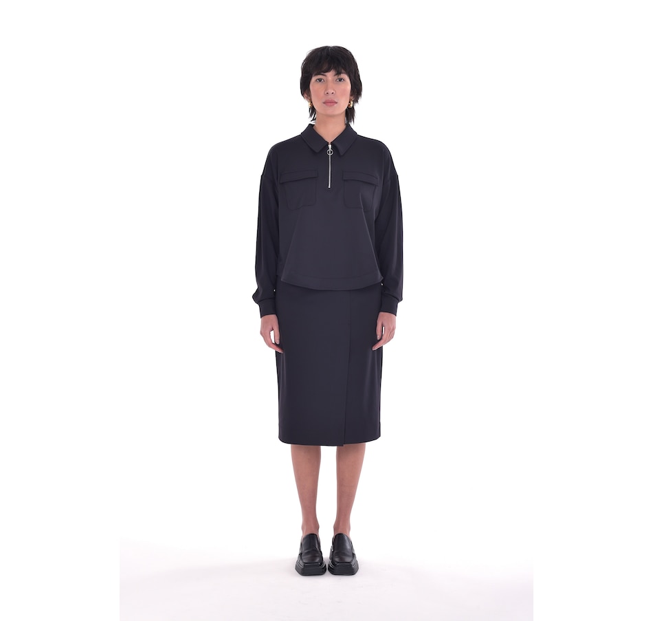 Image 246545_BLK.jpg, Product 246-545 / Price $49.33, Paper Label Emby Half-Zip Polo from Paper Label on TSC.ca's Fashion department