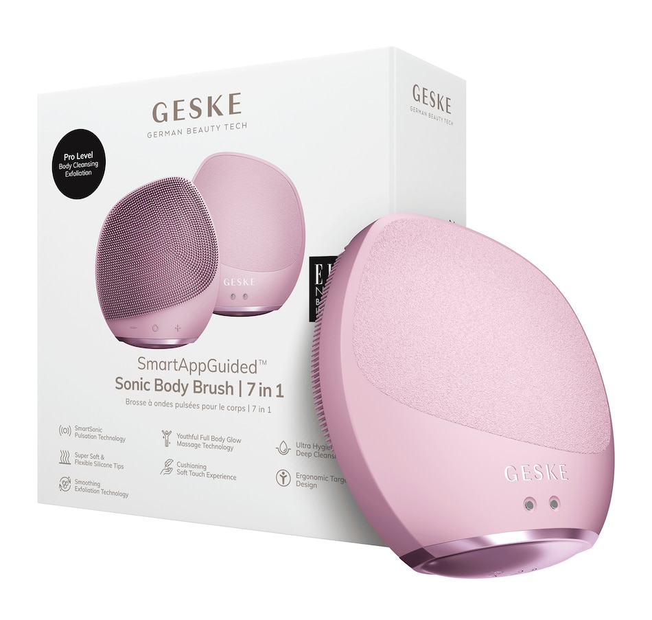 Image 246957_PNK.jpg, Product 246-957 / Price $49.95, Geske Sonic Body Brush & Intensive Exfoliator 7 in 1 from GESKE on TSC.ca's Beauty department