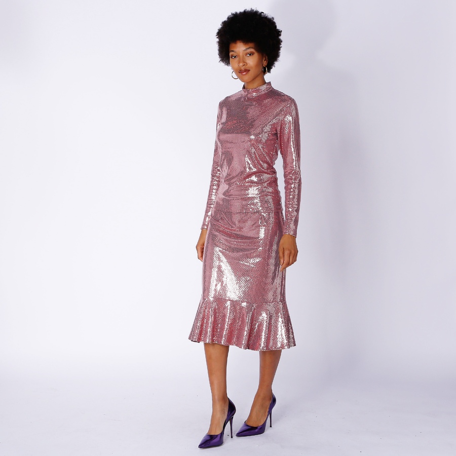 Image 247013_PNK.jpg, Product 247-013 / Price $33.33, Brian Bailey Sparkle Mock Neck Top from Brian Bailey on TSC.ca's Fashion department