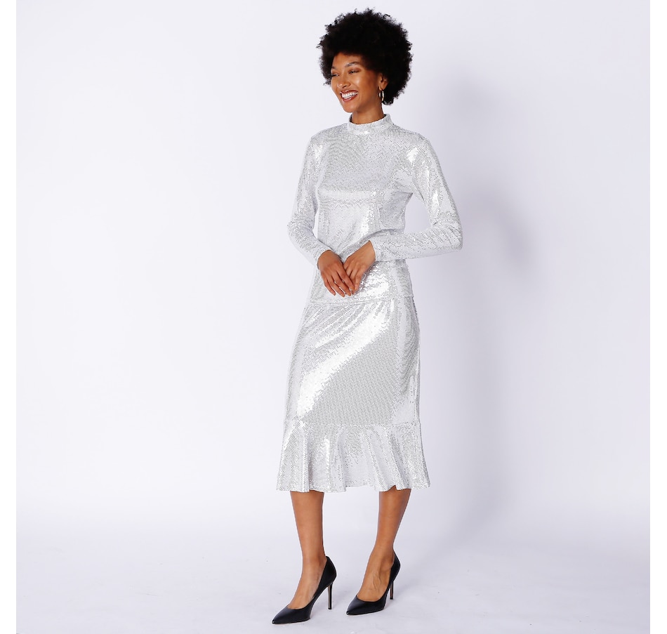 Image 247013_PRL.jpg, Product 247-013 / Price $33.33, Brian Bailey Sparkle Mock Neck Top from Brian Bailey on TSC.ca's Fashion department