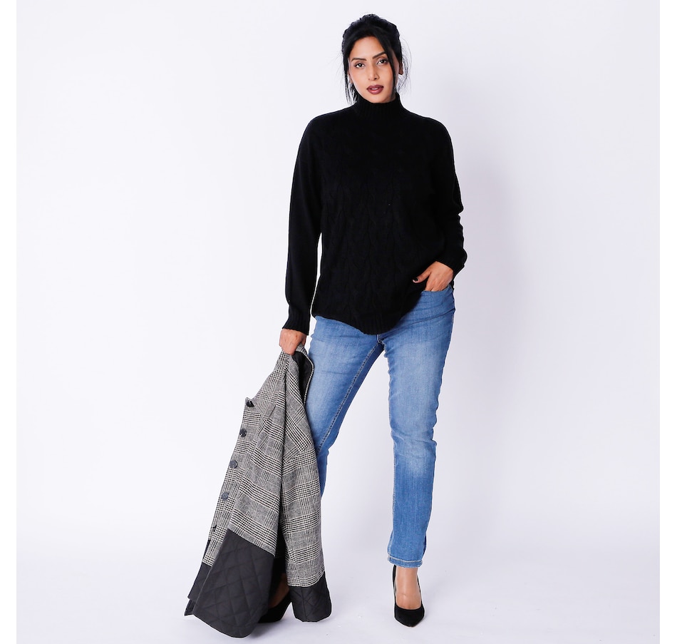 Image 247027_BLK.jpg, Product 247-027 / Price $49.33, Brian Bailey Cable Knit Mock Neck Sweater from Brian Bailey on TSC.ca's Fashion department