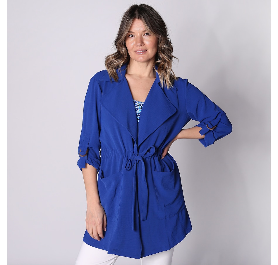 Image 247056_DSE.jpg, Product 247-056 / Price $30.33, Nina Leonard Textured Wave Drawstring Jacket from Nina Leonard on TSC.ca's Fashion department