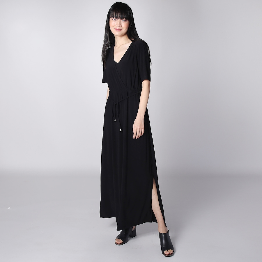 Image 247068_BLK.jpg, Product 247-068 / Price $15.33, Nina Leonard Maxi Dress With Side Slits from Nina Leonard on TSC.ca's Fashion department