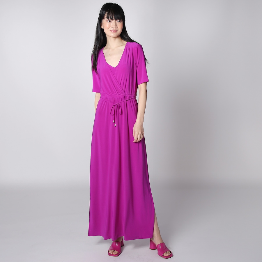 Image 247068_VIBVT.jpg, Product 247-068 / Price $15.33, Nina Leonard Maxi Dress With Side Slits from Nina Leonard on TSC.ca's Fashion department